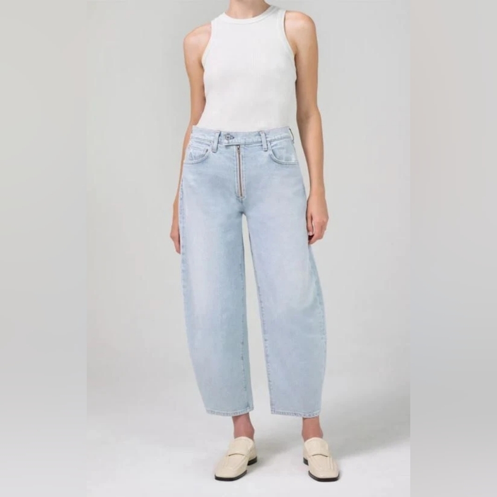 Citizens of Humanity Calista High Rise Curve Jeans – Exposed Zip Fly Spritzer 23